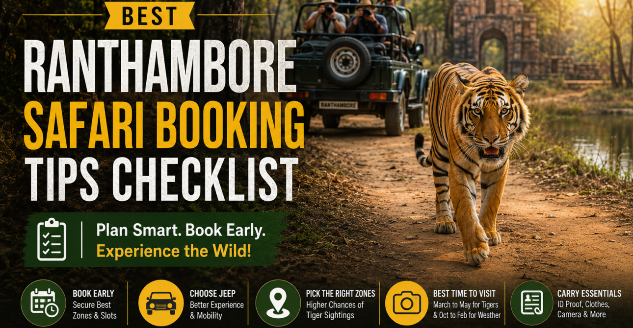 Best Ranthambore Safari Booking Tips Checklist 2026