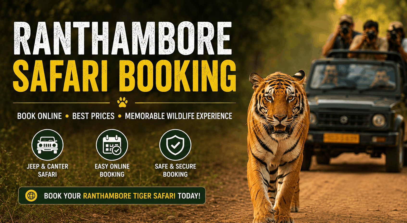 Ranthambore safari online booking price