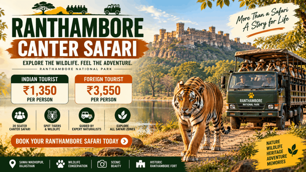 Canter Safari Ranthambore Price